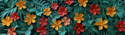 Colorful Paper Origami Flowers
