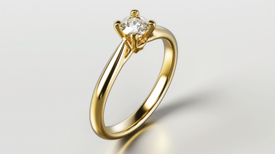 Elegant Gold Engagement Ring