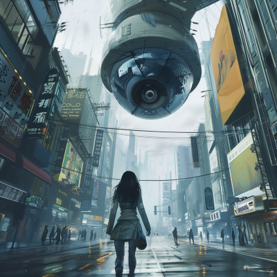 Dystopian City Surveillance