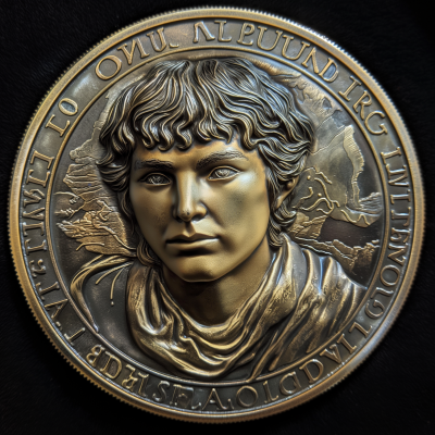 Classical Male Portrait Coin