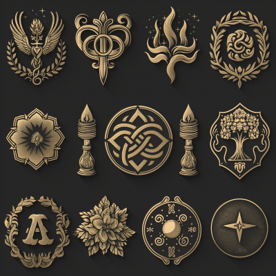 Norse Crest Design Icons