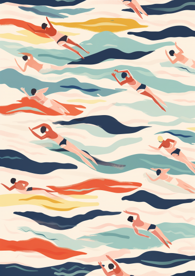 Colorful Swimmers