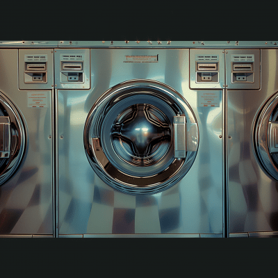 Close-up of a Washing Machine