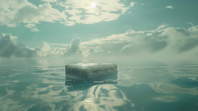Floating Mattress on Calm Water