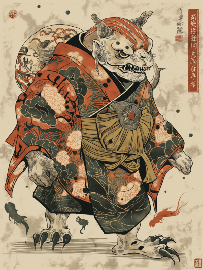 Japanese Oni Demon