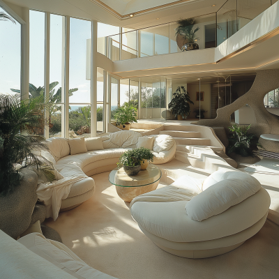 1980’s Style Living Room Design