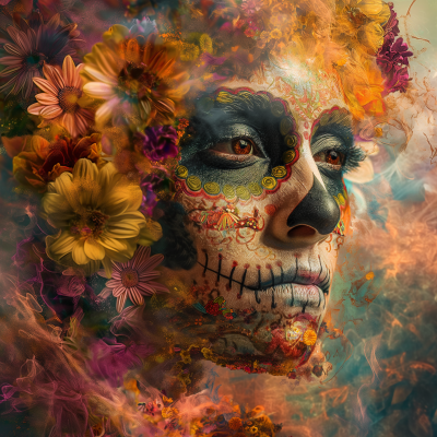 Day of the Dead Face Art