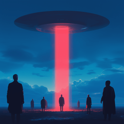 Mysterious UFO Encounter at Dusk