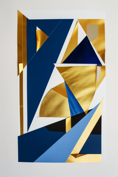 Geometrical Minimalist Paper Collage
