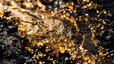 Melted Gold in a Dark Environment