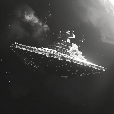 Imperial Star Destroyer in Space