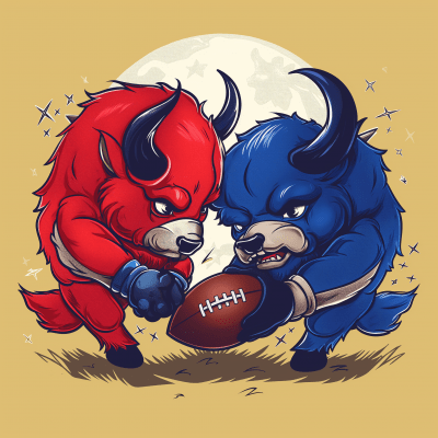 Moonlit Football Battle