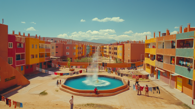 Colorful Housing Complex