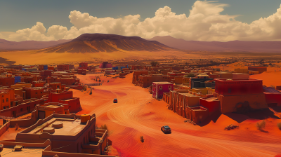 Desert Town Landscape