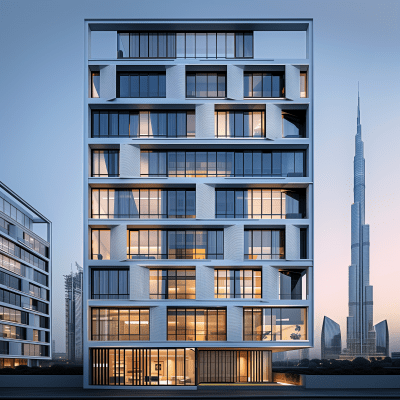 Modern Residential Building in Dubai