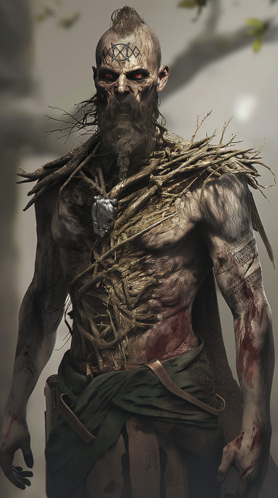 Slavic Mythology Zombie Draugr Character Design