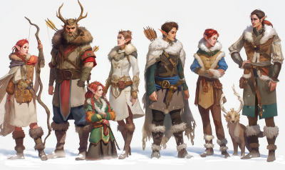 Fantasy Characters Illustration