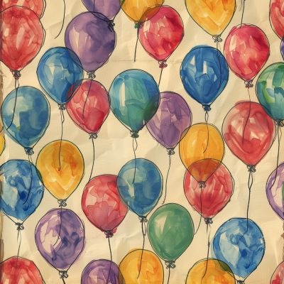 Monet Style Birthday Balloons