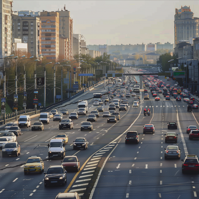 City Traffic in Kyiv