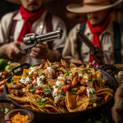 Spicy Chilaquiles with Mexican Gunslingers