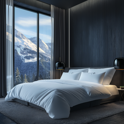 Luxury Mountain View Bedroom