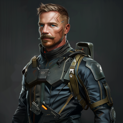 Futuristic Soldier Portrait