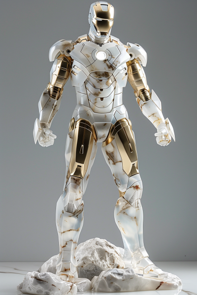Elegant Iron Man Sculpture