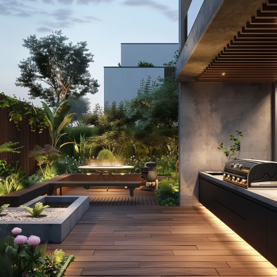 Hiper Realistic Terrace Garden
