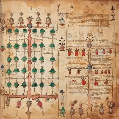 Ancient Magical Tome Diagram