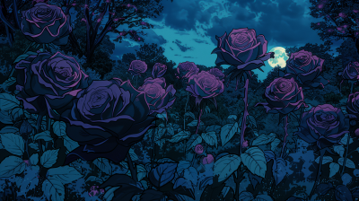 Moonlit Roses