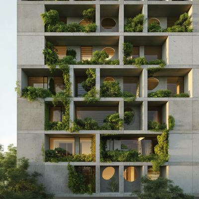 Sustainable Green Building in Modern City