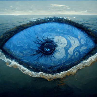 Ocean Eye Reflection