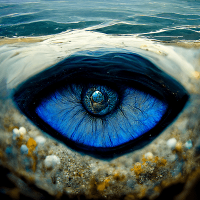 Ocean Reflection in Blue Eye