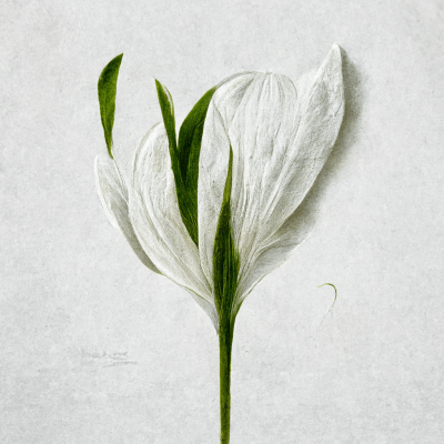 Minimalistic White Lily