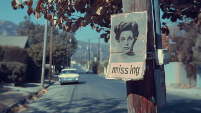 Vintage Missing Poster Photo