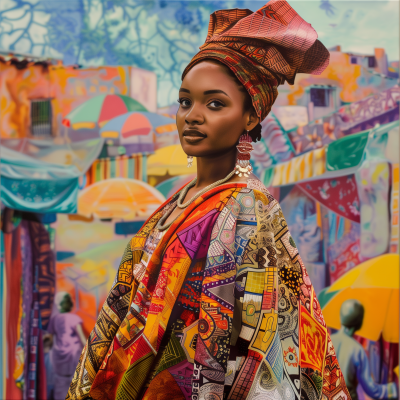 Vibrant African Cultural Portrait