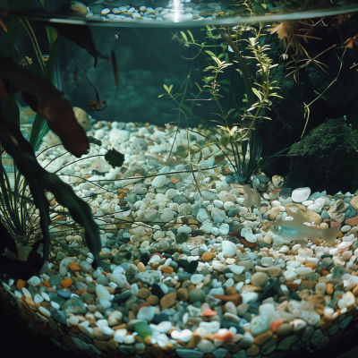 Top view of fish tank