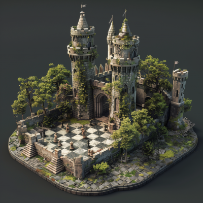 Miniature Castle Model