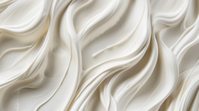 Swirling White Cream