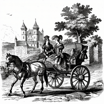 17th Century French Carriage Illustration