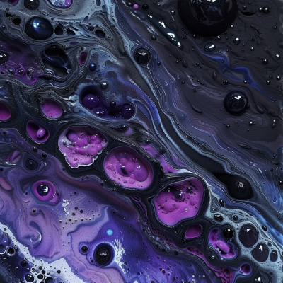 Cosmic Marbled Swirls