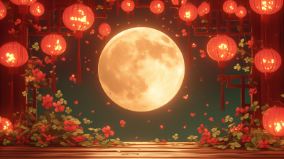 Romantic Chinese Lanterns and Celtic Clovers