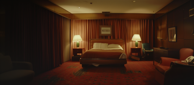 Vintage 1970s Hotel Room