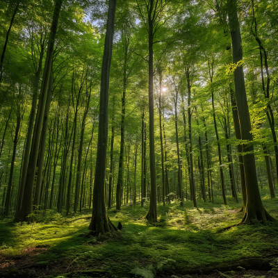 Realistic Forest Photo in Germany