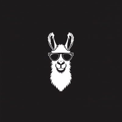 Llama with Sunglasses Logo