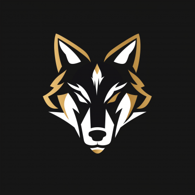Geometric Wolf Head Illustration