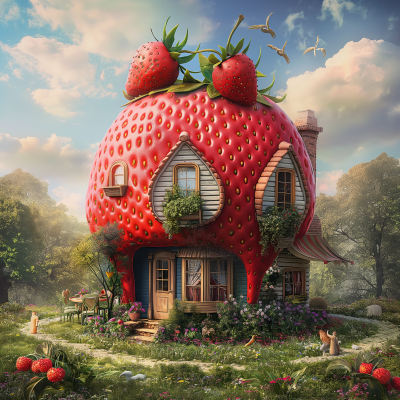Strawberry House in Garden