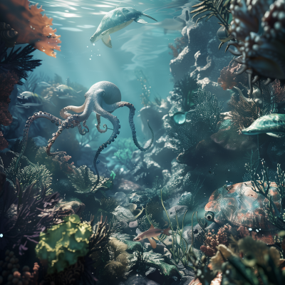 Vivid Underwater Life