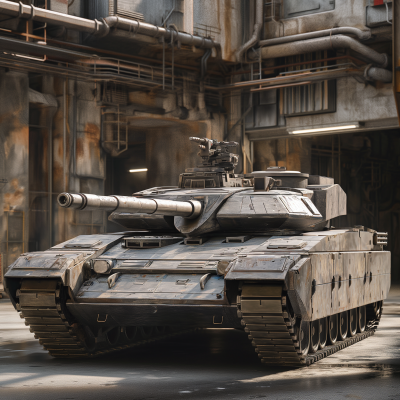 Star Wars Inspired Photorealistic Illustration of German Leopard 2 Tank