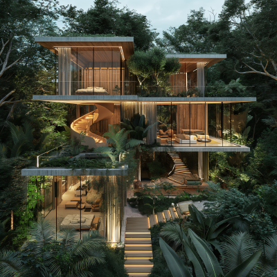 Modern House in the Jungle